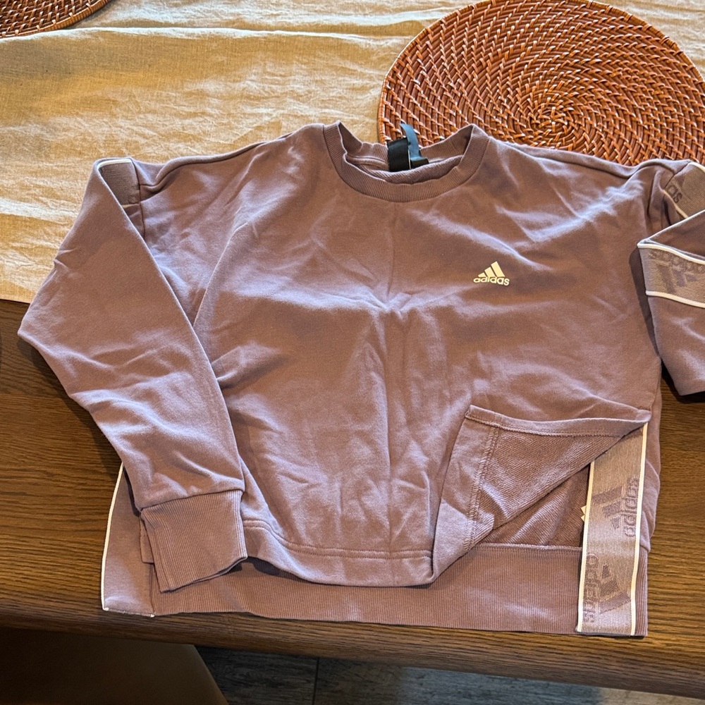 Adidas women’s Lavender Crewneck Sweater